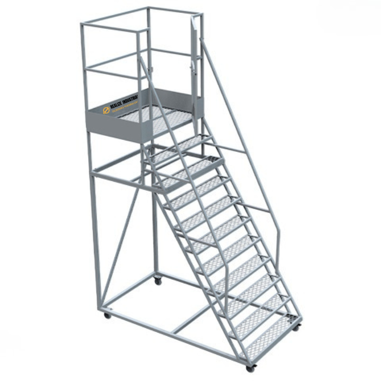 Escada Tipo Plataforma com Rodas 10 Degrau